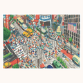 Tokyo City - Hand-Drawn Coloured Pencil Art Print